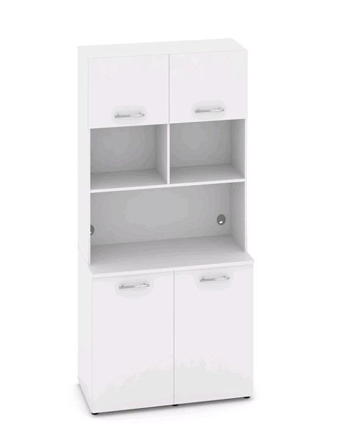 FIT Вариант № 6 MN-006 1200*600/420*2175/2178  Белый Бриллиант Кухни  Белый Бриллиант - Вид 1