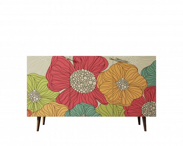 Комод "Berber" три дверки 5 принт - Вид 4