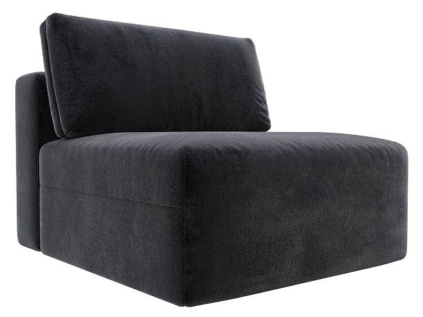 Модуль диван Лига-060 НПБ Велюр серый - Вид 2