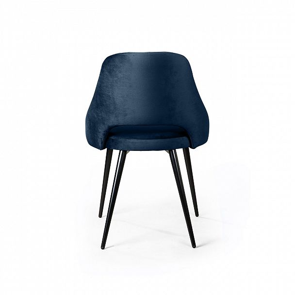 Стул William, бархат синий 29/ черный конус - Вид 5