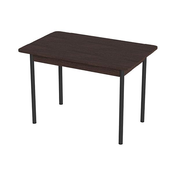 Стол Лион 1 ЛДСП (Подстолье прямое черное) НЕ ВЫБИРАТЬ Венге - Вид 1