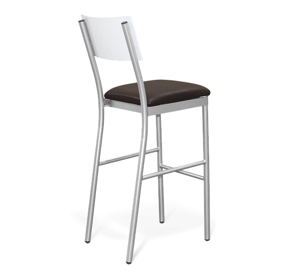 Стул барный Sheffilton SHT-S102 сереб./espresso/белая шагрень гл. - Вид 3