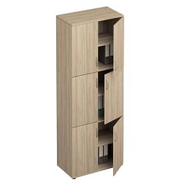 Шкаф для документов 6- дверный Формула ФР 377 вяз светлый - Фото предпросмотра