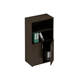 Шкаф для документов полузакрытый Формула ФР 363 венге темный - Фото предпросмотра