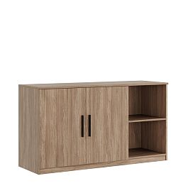 Креденция с секцией, древесный Asti 135x45x74,2 дуб урбан - Фото предпросмотра