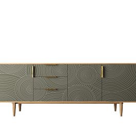 Комод Line удлиненный R25/browngrey - Фото предпросмотра