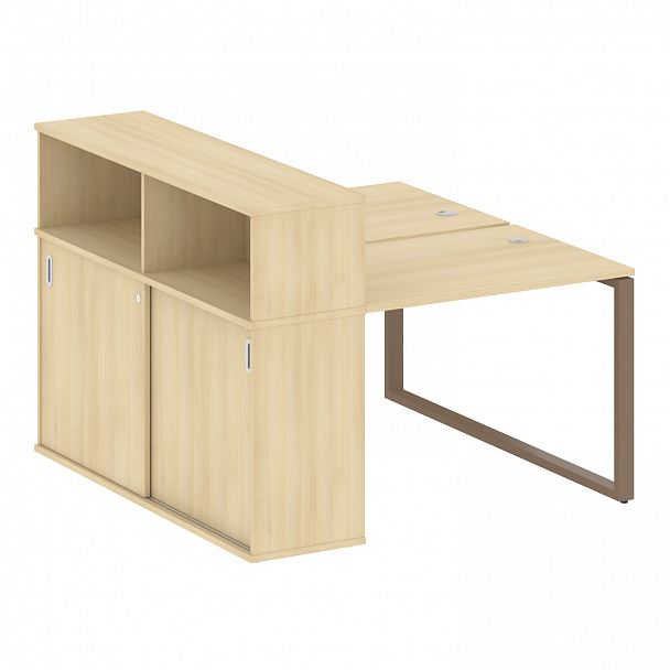 Рабочая станция "Metal System" БО.РС-СШК-2.1 акация/мокко - Вид 1