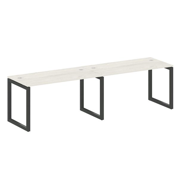 Metal System Quattro Р. ст. на 2 раб. места на О-образном м/к 50БО.СМ-2.3 Дуб наварра/Антрацит металл 2800*720*750 - Вид 1