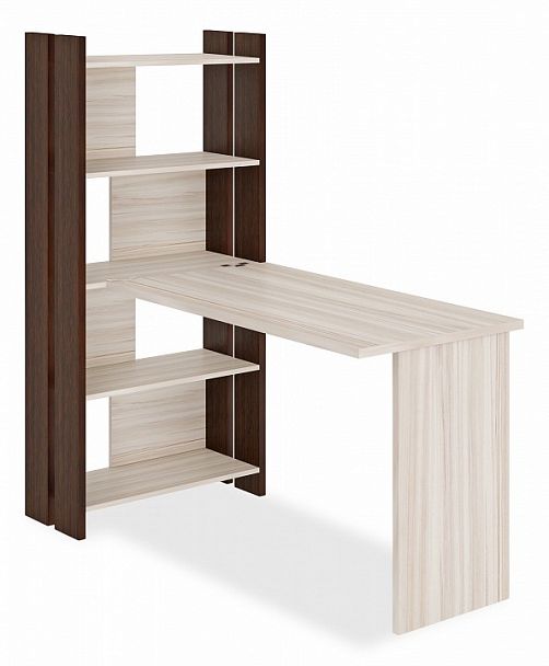 Стол компьютерный Домино Лайт СТЛ-ОВ+С120Прям без тумбы Венге/Карамель - Вид 1