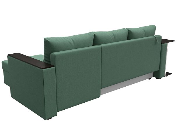 Диван угловой Атланта Лайт правый угол Рогожка зеленый - Вид 5