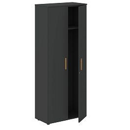 Гардероб FCW 80(Z) Черный графит/Черный графит 802х429х1983 FORTA - Фото предпросмотра