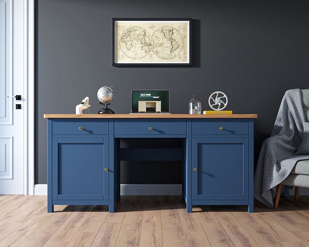 Большой рабочий стол "Jules Verne" JV02ETGB - Вид 2