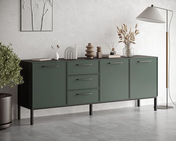 Комод с тремя дверками и тремя ящиками Nicole арт NEM07G - Вид 3