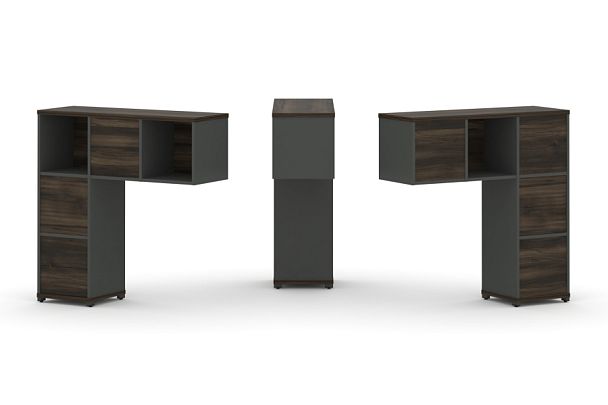 Concept Надставка низкая CN.DNN-003 Дуб Мали/Антрацит/Металл Антрацит 1099*365*1130 - Вид 1