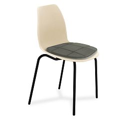 Стул Sheffilton SHT-ST29-CN4/S130 HD бежевый/темный графит/черный муар - Фото предпросмотра