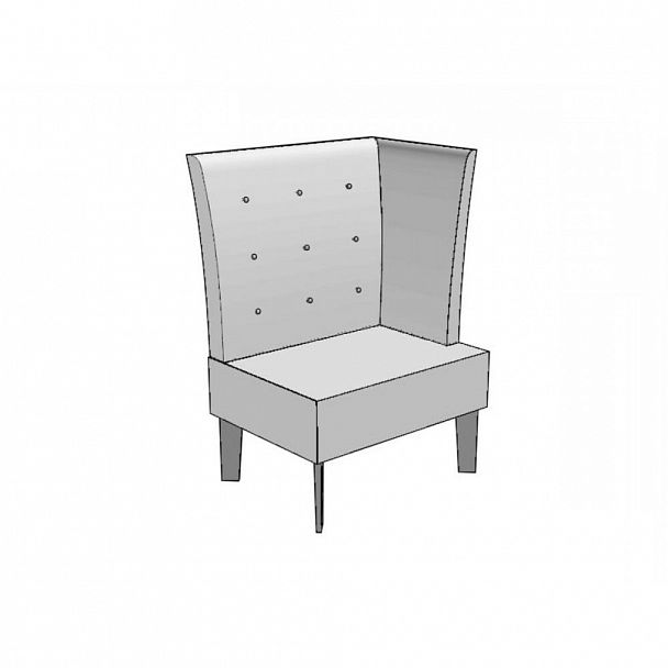 Кресло "Комо" с одним подлокотником - Вид 1