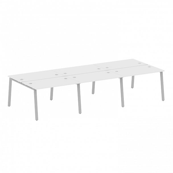 Рабочая станция "Metal System" БА.СМ-6.2 белый/серый - Вид 1