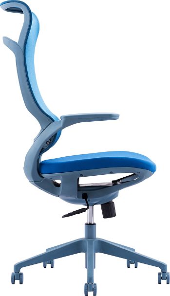 Кресло руководителя Everprof Spirit (Спирит) Сетка Синий - Вид 3