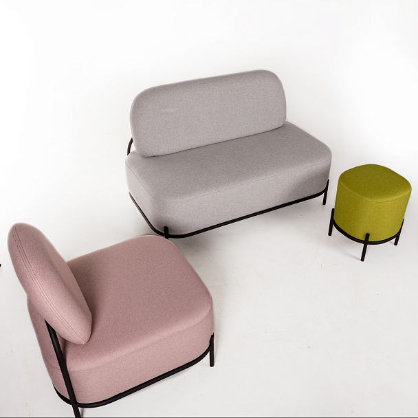 Диван Gawaii 2-х мест Тем серый - Вид 7