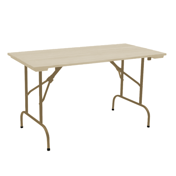 Стол Лидер 1, 1500*800 уличный из реек, светлый - Вид 1