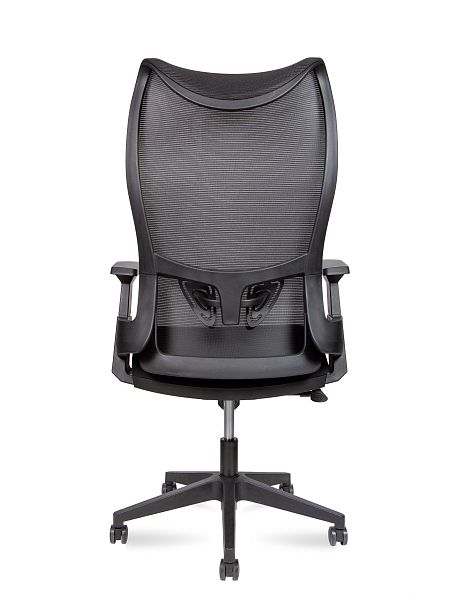 Кресло офисное Wave T / черный пластик / черная сетка / черная ткань - Вид 5