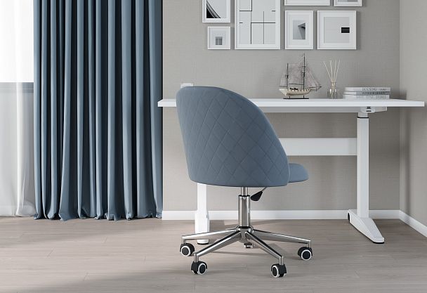 Кресло CHAIRMAN HOME 118, ткань велюр, голубой - Вид 8