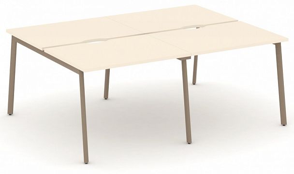 Рабочая станция на 4 места " ESTETICA" ES.D.RS-4.1-VP Сатин - Вид 1