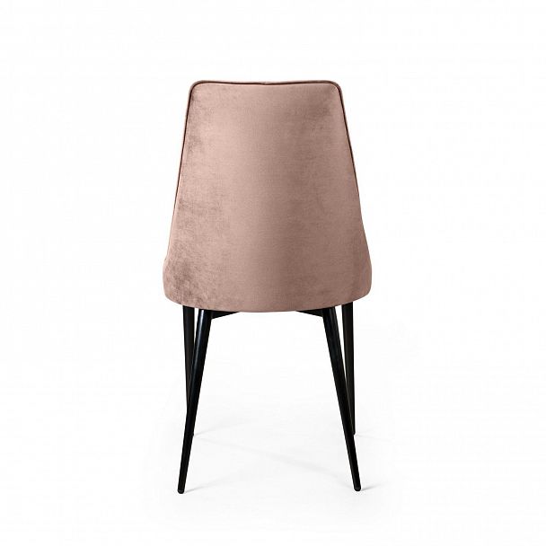 Стул Oliver, бархат бежевый 5/ чёрный конус - Вид 6