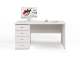 UNITY РС07-15 L ДУБ МОЛОЧНЫЙ Стол однотумбовый 1500х700х750 - Фото предпросмотра