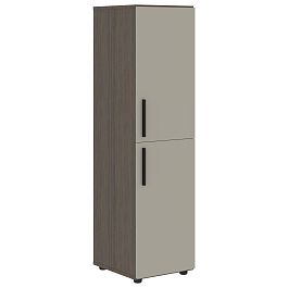 Шкаф средний узкий VMCS 40.4 Аметист/Дуб Сильвер 400х430х1517 VELION - Фото предпросмотра