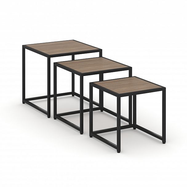 Стол журнальный "Loft" VR.L-SJK-45 Дуб Аризона/Черный - Вид 4