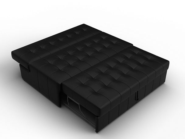 Диван прямой Лига-107 (140) Экокожа черный - Вид 8