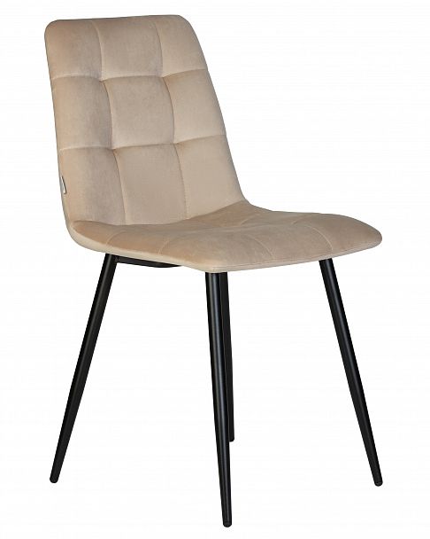 Стул обеденный DOBRIN CHILLY (Бежевый Holland 07, основание черный) - Вид 2