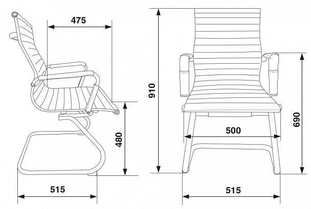 Кресло "CH-883-LOW-V" ivory - Вид 5