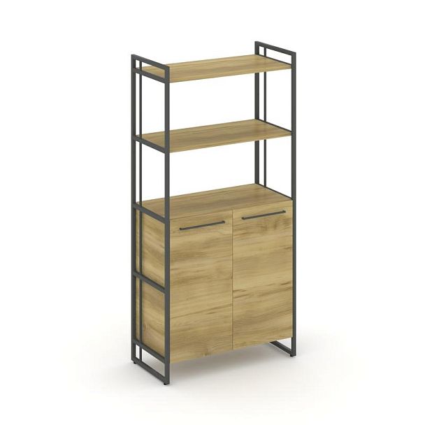 Rift Шкаф 4 ниши широкий RF.SS-44 Дуб Винченцо/Металл Антрацит 798*396*1648 - Вид 1