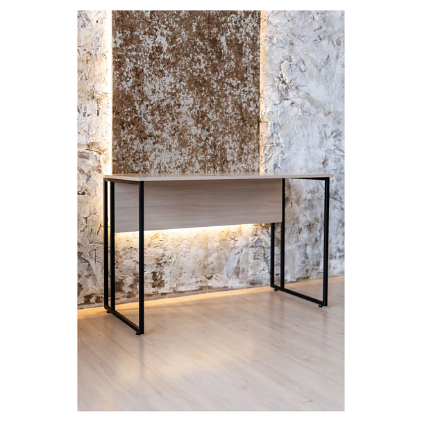 Стол BRABIX "SMART CD-019", 1180х600х770 мм, ЛОФТ, металл/ЛДСП ясень шимо светлый, каркас черный, 641947 - Вид 3