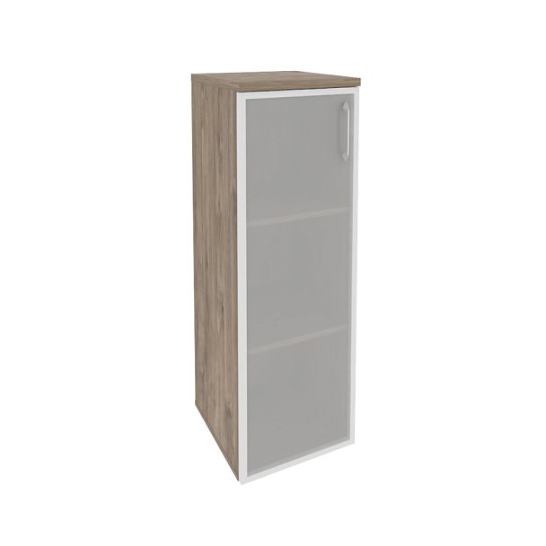 Onix Шкаф средний узкий левый O.SU-2.4 R (L) Тиквуд темный 400*420*1207 - Вид 1