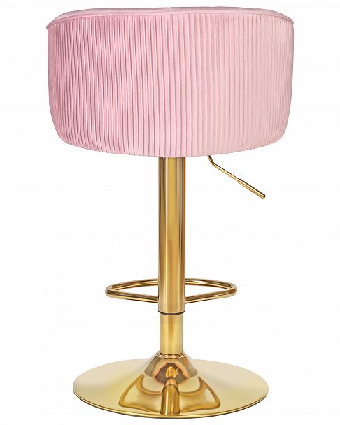 Стул барный DOBRIN DARCY GOLD (розовый велюр (1922-16)) - Вид 5