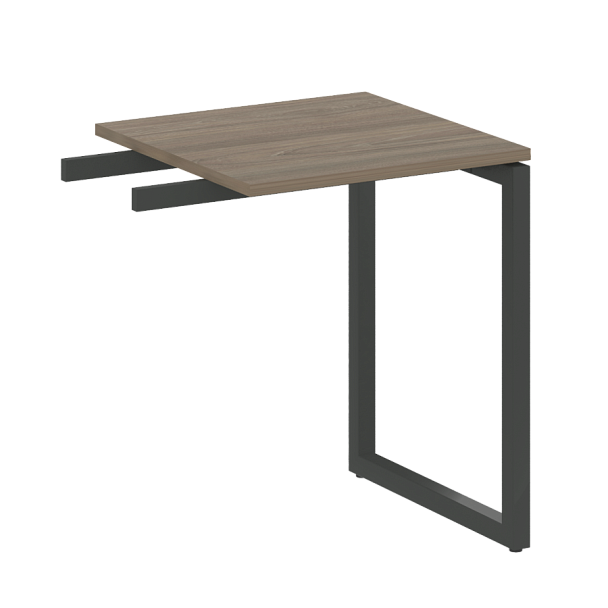 Metal System Quattro Приставной элемент на О-образном м/к 40БО.ПР-1 Вяз/Антрацит металл 600*600*750 - Вид 1