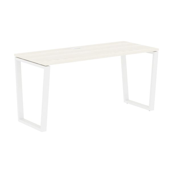 Стол прямой EVST 1567 Ясень Траун/Белый 1560х670х750 EDIS - Вид 1