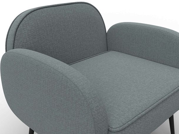 Кресло Лига-086 Рогожка серый - Вид 4