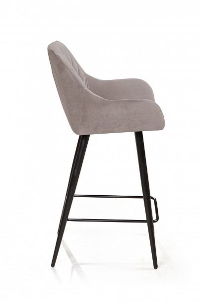 Стул полубарный Robert, бархат пепельно-бежевый 25 - Вид 3