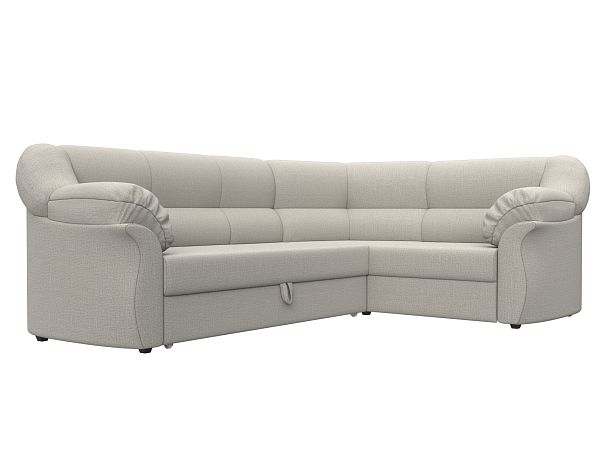 Диван угловой Карнелла правый угол Рогожка бежевый - Вид 3