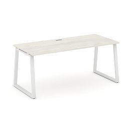 Style Project Direct Direct Стол письменный SN-6T1.SR-013.M Дуб Наварра/Металл Белый 1380*700*750 - Фото предпросмотра