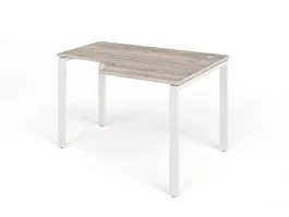 TANDEM RTD073-MK-120R-MA Стол угловой на металлокаркасе правый 1200х900х750 Дуб Маувелла/Белый - Фото предпросмотра