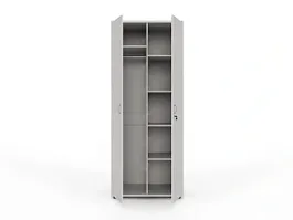 UNITY РШ-10 БЕЛЫЙ Закрытый шкаф Прямой 800x550x1966 - Фото предпросмотра