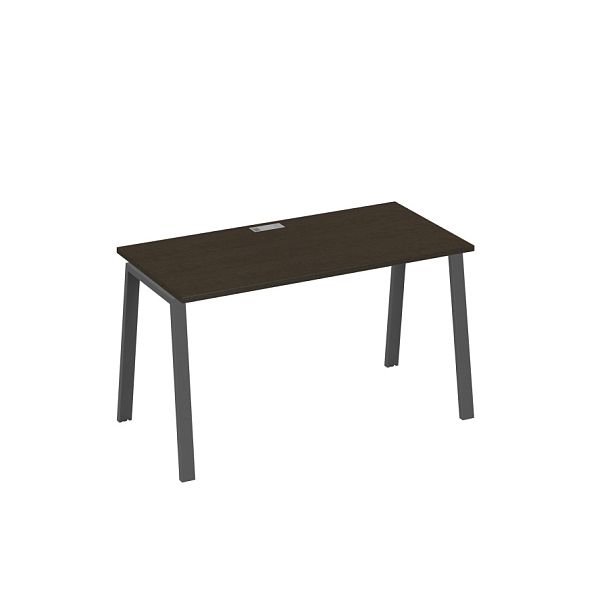 Стол письменный на металлокаркасе TRE A4 А4 Б3 014 БП венге / металлокаркас антрацит - Вид 1