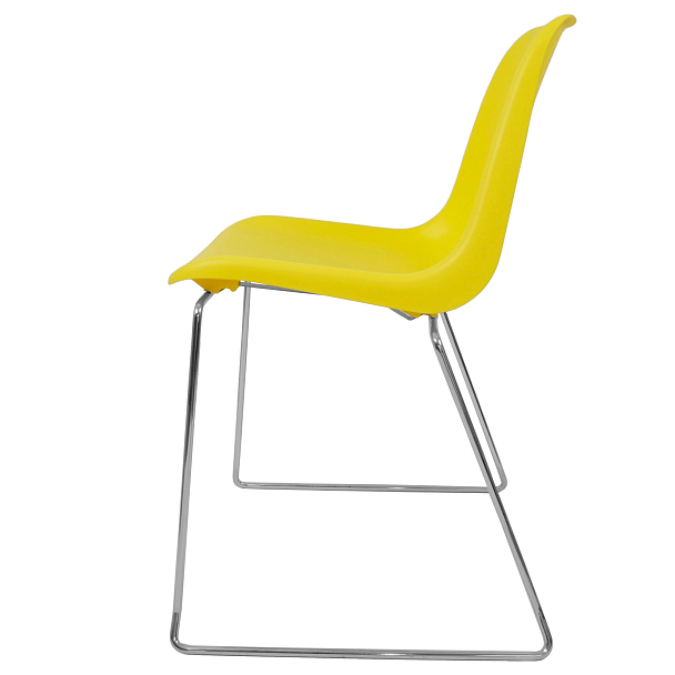 Стул Vicenza (пруток), каркас Хром, желтый, РП+ИК, стопируемый - Вид 2