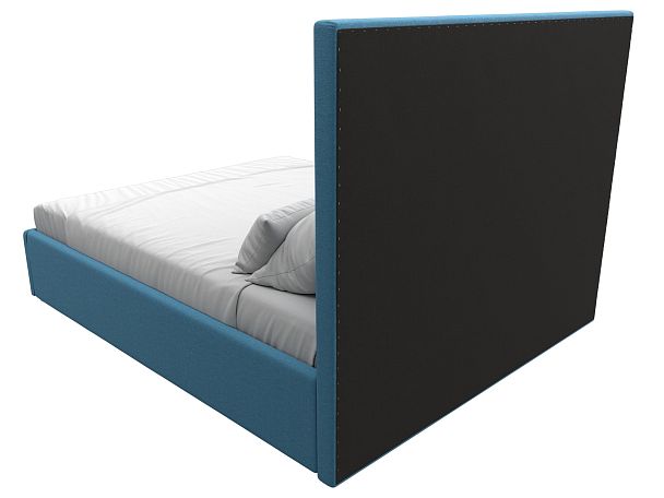 Кровать интерьерная Афродита 160 Рогожка голубой - Вид 5