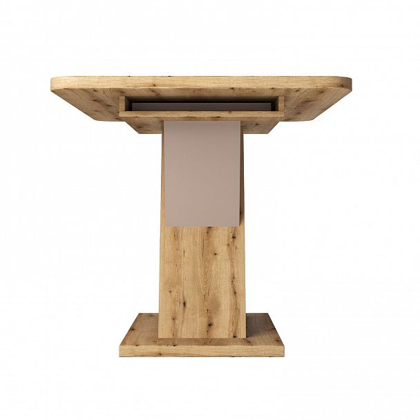 Стол раскладной Bruno (120+40) дуб эвок прибрежный/глиняный серый - Вид 4